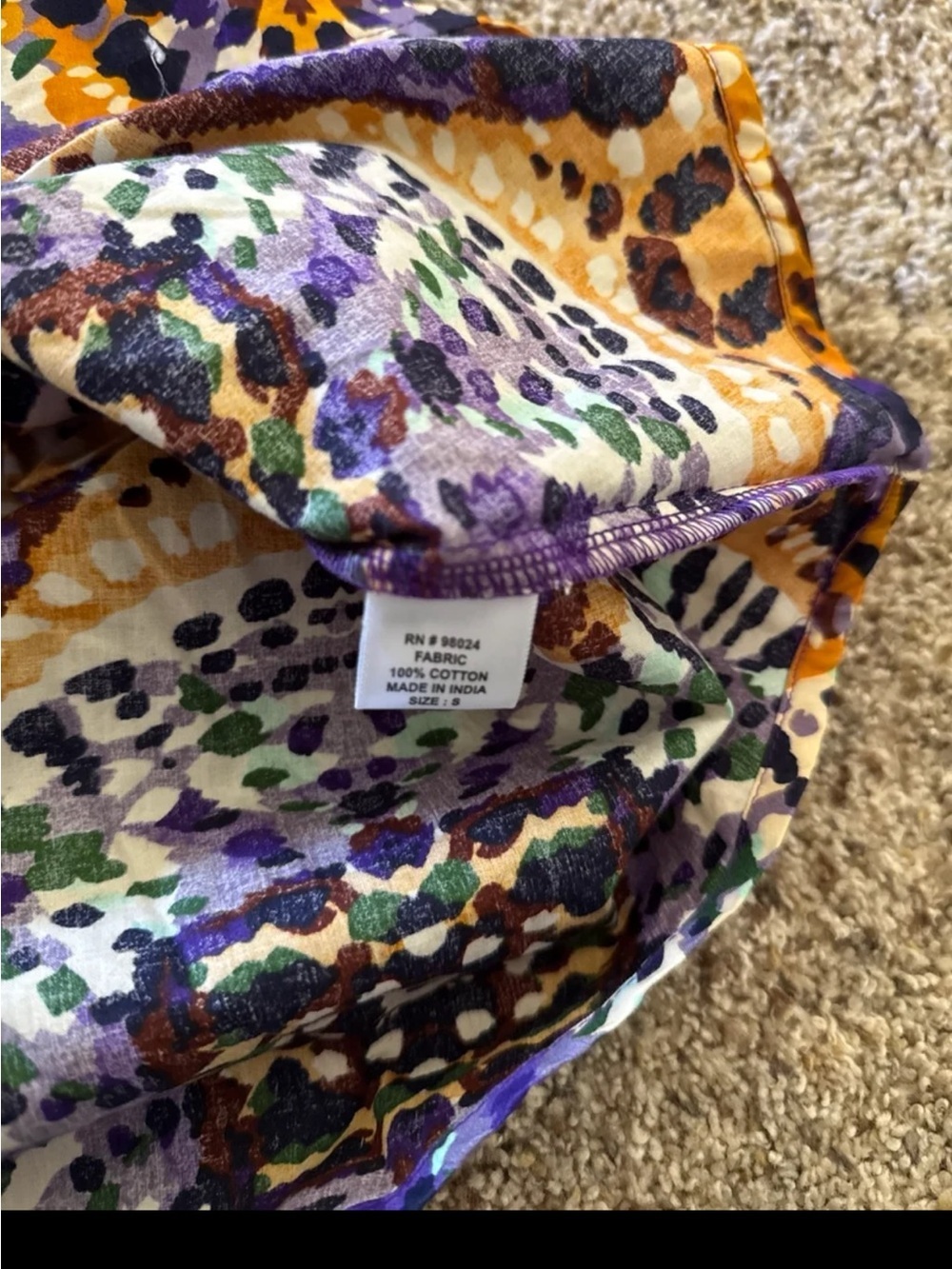 NWT Jennifer & Grace Ochre Kaleidoscope Print Maxi Skirt size Small - Picture 6 of 12